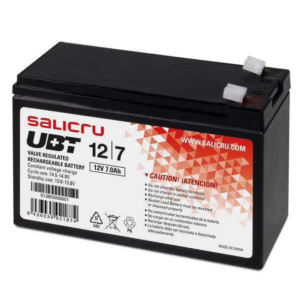 BATERA AGM RECARGABLE UBT12/7 12V 7Ah