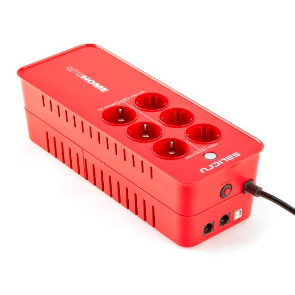 Salicru SPS 850 HOME – Sistema de Alimentación Ininterrumpida (SAI/UPS) de 850 VA Off-line multibase