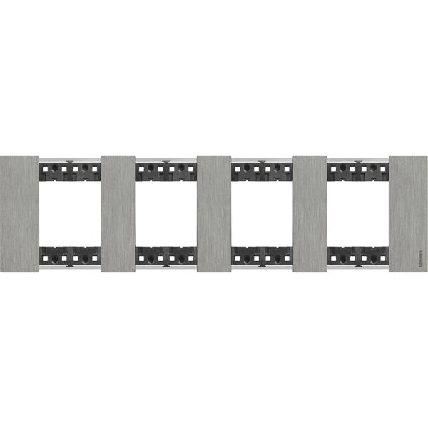 Placa embellecedora Living Now de colorAcero - 2x4mod