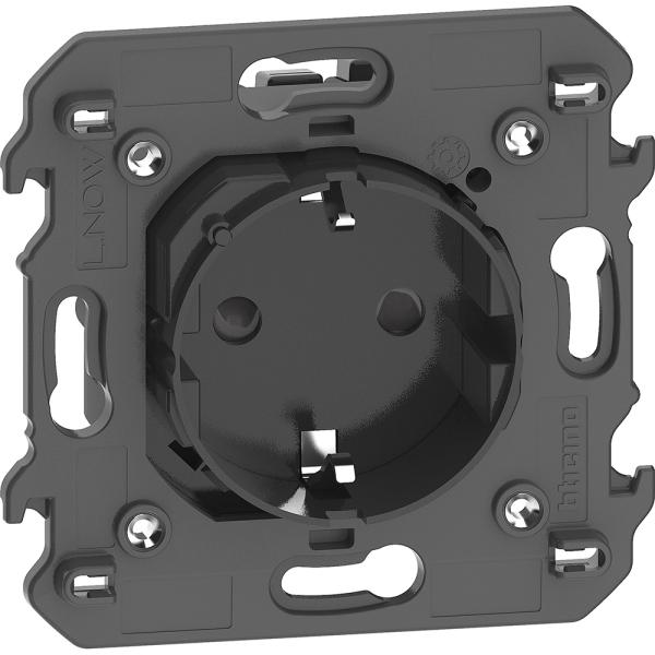 BASE ENCHUFE CONECTADA 2P+T LIVING NOW W/NETATMO P/CONTROLAR EQ.ELTCO.DIST.DARK