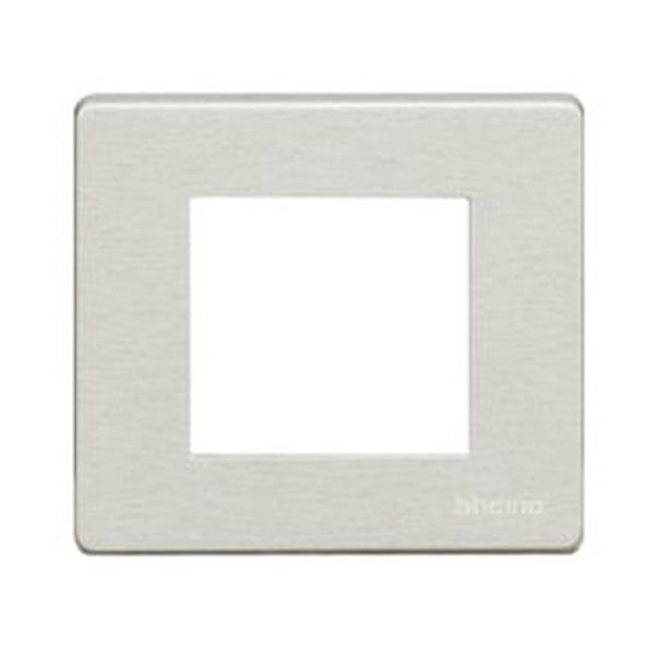 PLACA PARA 2 MECANISMOS CUADRADO MAGIC EN COLOR BRONCE