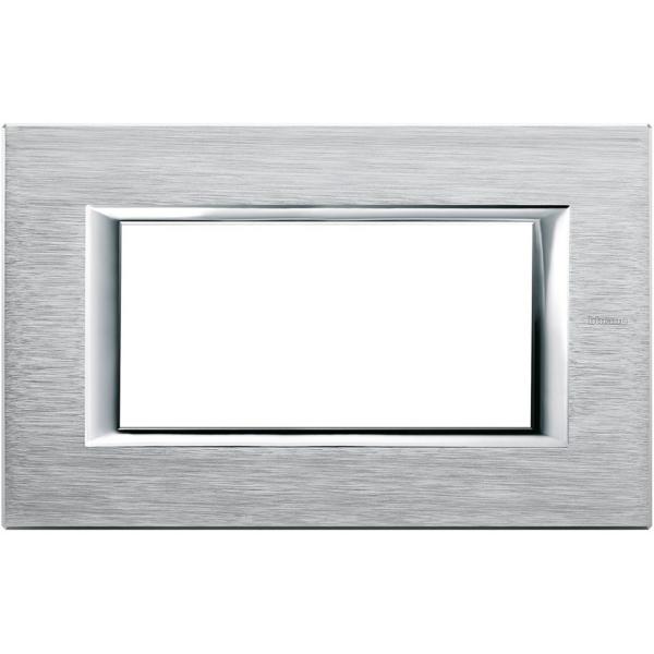 PLACA 4 MDULOS AXOLUTE CROMO