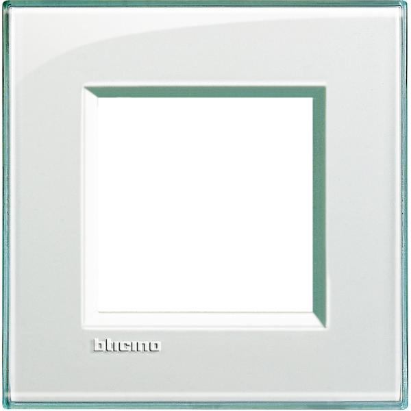 Placa embellecedora Livinglight de colorA guamarina - 2mod