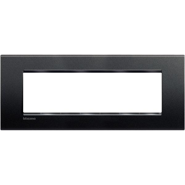 Placa embellecedora Livinglight de colorA ntracita - 7mod