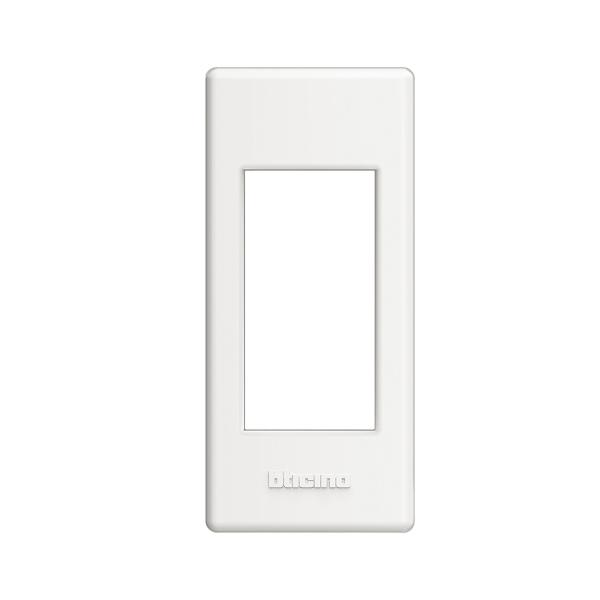 Placa + soporte Livinglight instalación en perfilería - 1mod - Blanco