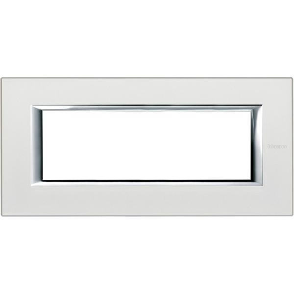 PLACA 6 MDULOS AXOLUTE EN COLOR PLATA