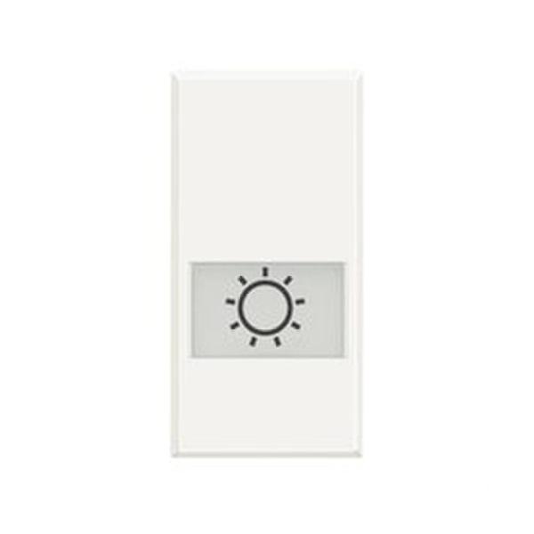 PULSADOR 1 POLO CONTACTO ABIERTO 10A LUZ CON 2 MÓDULOS AXOLUTE EN COLOR BLANCO