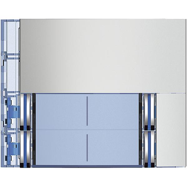 Frontal módulo pulsador 4 pulsadores/2 columnas SFERA NEW