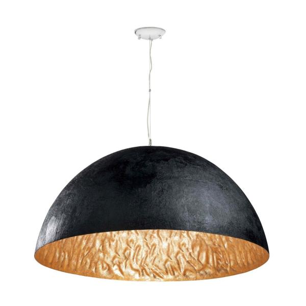 LÁMPARA SUSPENDIDA MAGMA-1 3xE27 60W DIÁMETRO 70cm NEGRO