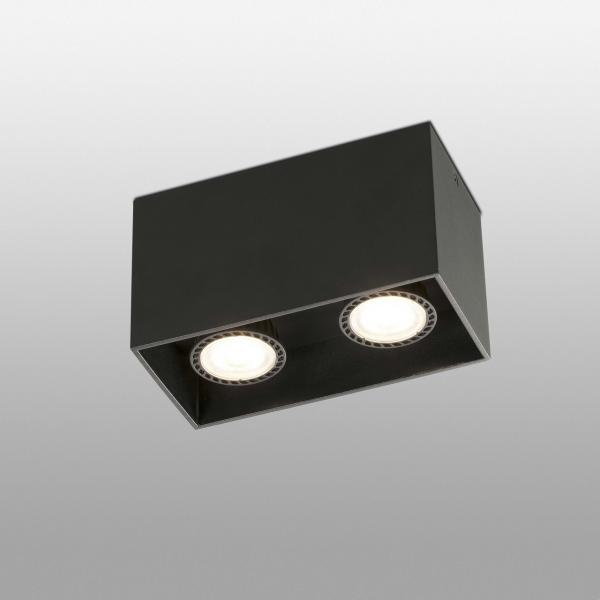 PLAFÓN TECTO GU10 50W NEGRO