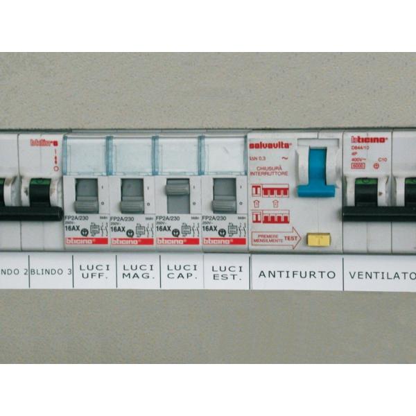 ETIQUETA MG-17.5-VY 15x107,5mm PARA COMPONENTES MODULARES BLANCO