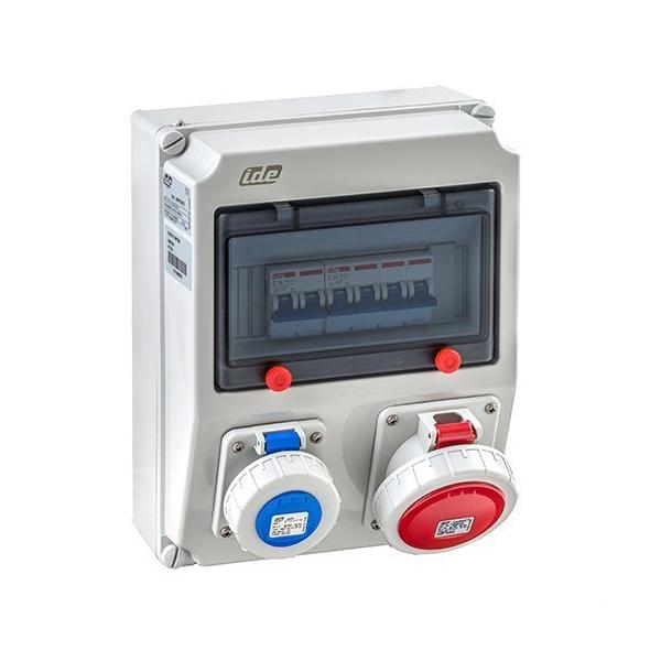 COFRET IP67 9 MOD.3 P+N+TT 2 P+TT 16A PROT.