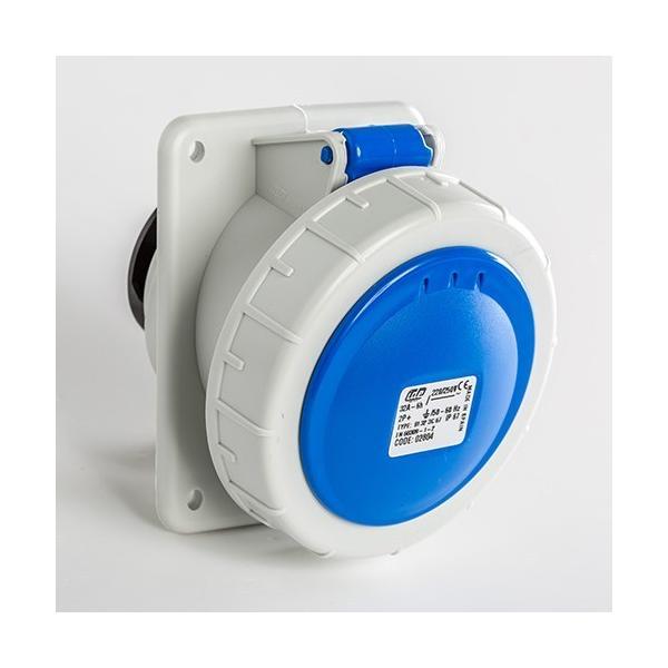 BASE EMPOTRAR INCLINADA IP66-IP67 2P+T 200/250V 32A 6h