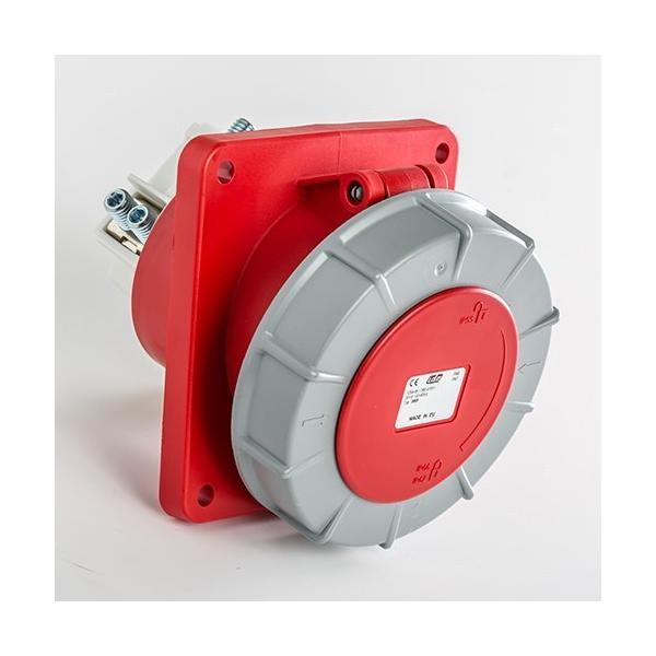 BASE EMPOTRAR INCLINADA IP66-IP67 3P+T 380/415V 125A 6h DE COLOR ROJO