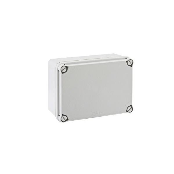 CAJA DE DERIVACIN IP65-IP67 121x166x80mm LATERALES LISOS TAPA OPACA