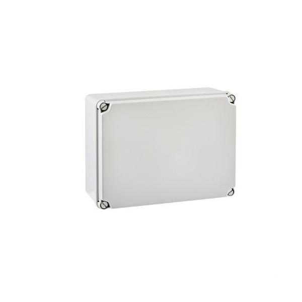 CAJA DE DERIVACIÓN IP65-IP67 185x246x100mm LATERALES LISOS TAPA OPACA