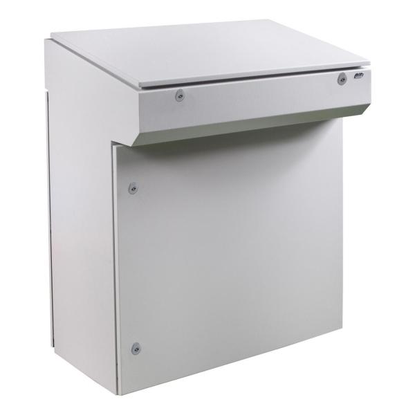 PUPITRE ACERO LAMINADO IP55 PANEL DE CONTROL 600mm PUERTA ÚNICA