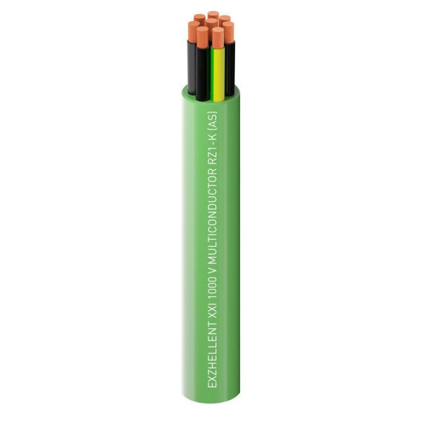 CABLE EXZHELLENT 1000V CONTROL 0,6/1kV 7G2,5 VERDE