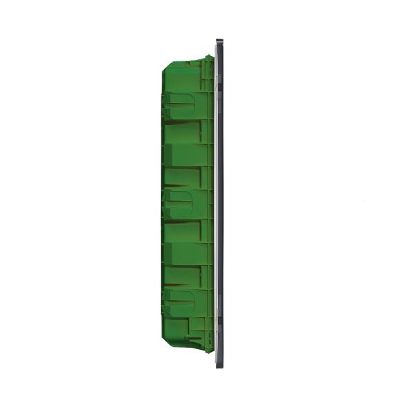 Caja de empotrar aislante Practibox³ 2 filas - 36mod - puerta transparente