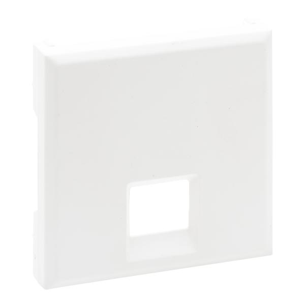 Frontal Niloé Step - Bases telefónicas e informáticas RJ45 - Blanco mate