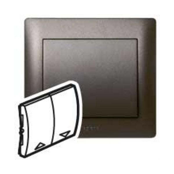 TECLA MANDO PERSIANA DOBLE INTERRUPTOR PULSADOR GALEA BRONCE