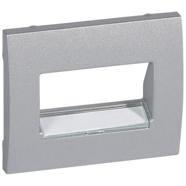 TAPA PARA TOMA RJ45 1-2 SALIDAS 30 GALEA ALUMINIO