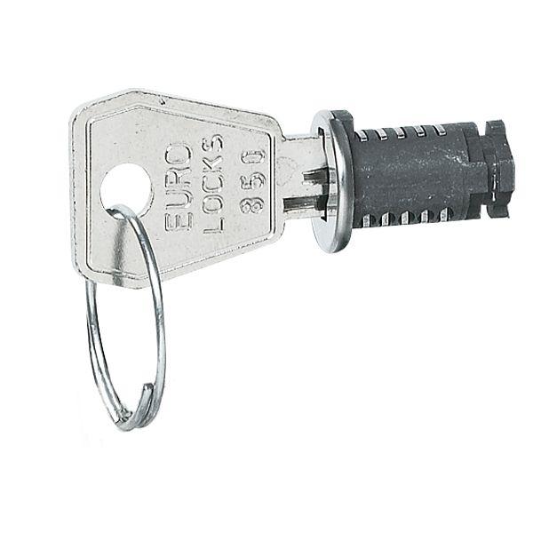 Cerradura con llave n.° 850: para cajasmodulares de empotrar Nedbox