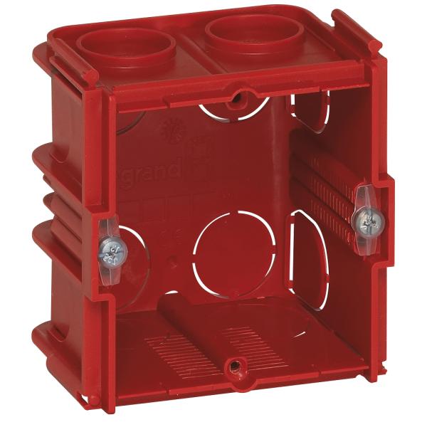 Caja de empotrar Batibox para albañilería. 1 elemento, Prof. 50mm