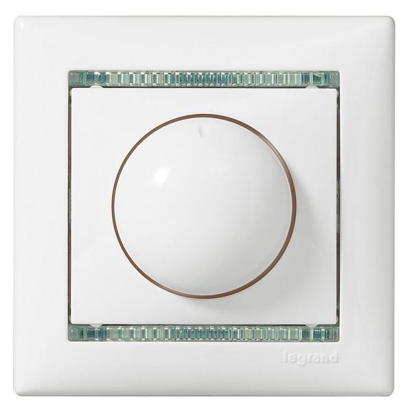 Regulador de luz giratorio Valena - 40-400 W - Blanco