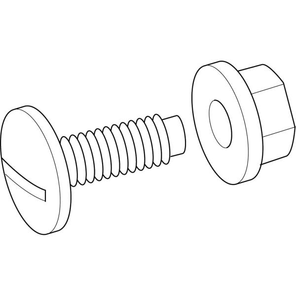 TORNILLO PVC M8x20