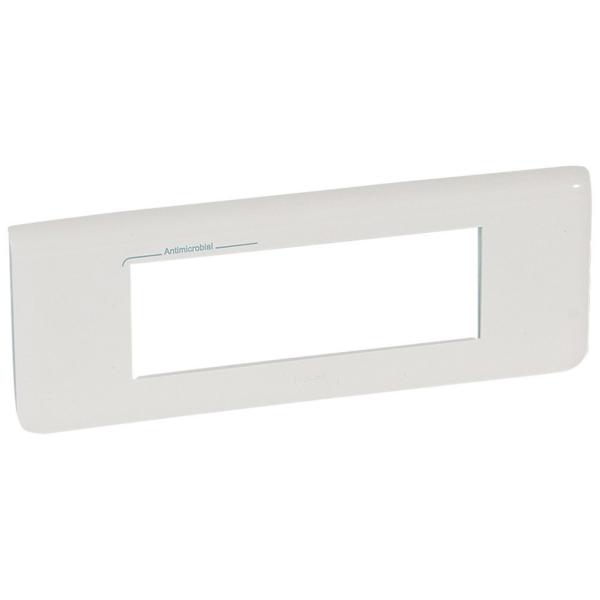 PLACA 6 MDULOS HORIZONTAL BLANCO