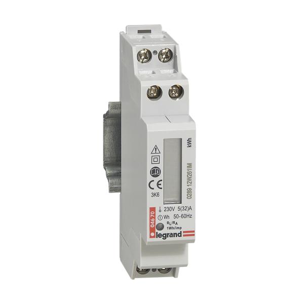Contador de energía monofásico EMDX³ - no MID - conexión directa 32A - 1mod