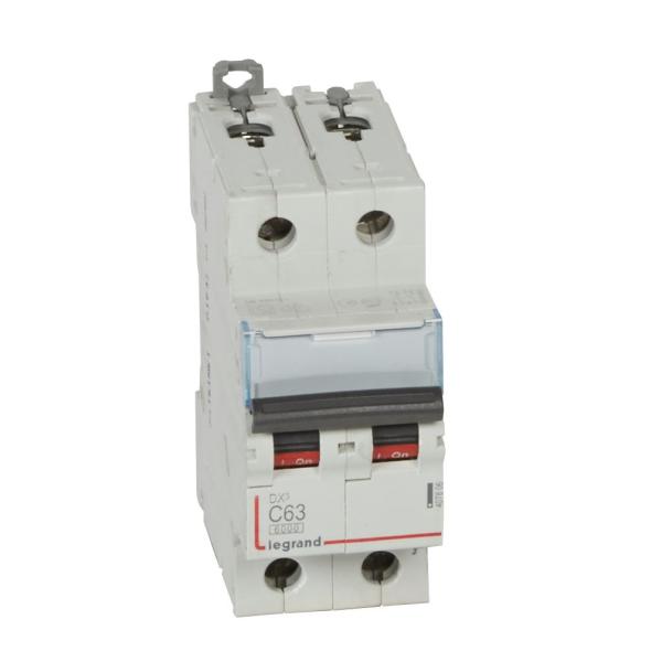 Magnetotérmico DX³ 6000/10kA - 2P - 230/400V~ - 63A - curva C
