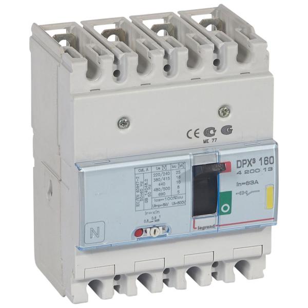 Automático MCCB DPX³ 160 - magnetotérmico - 4P - 16kA - 63A