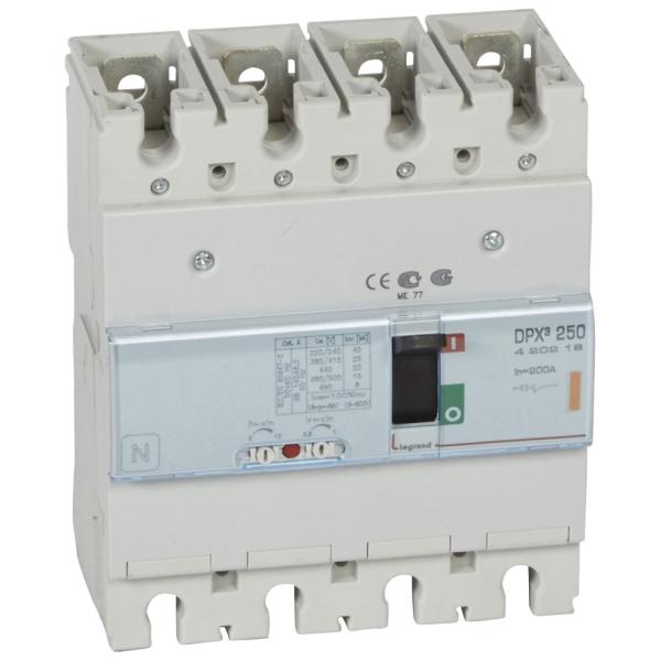 Automático MCCB DPX³ 250 - magnetotérmico - 4P - 25kA - 200A