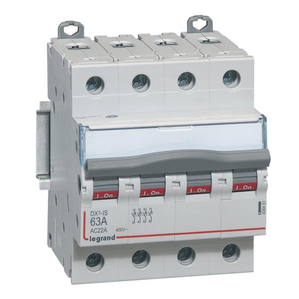 Interruptor seccionador DX³ -IS - 4P - 400V~ - 63A - 4mod