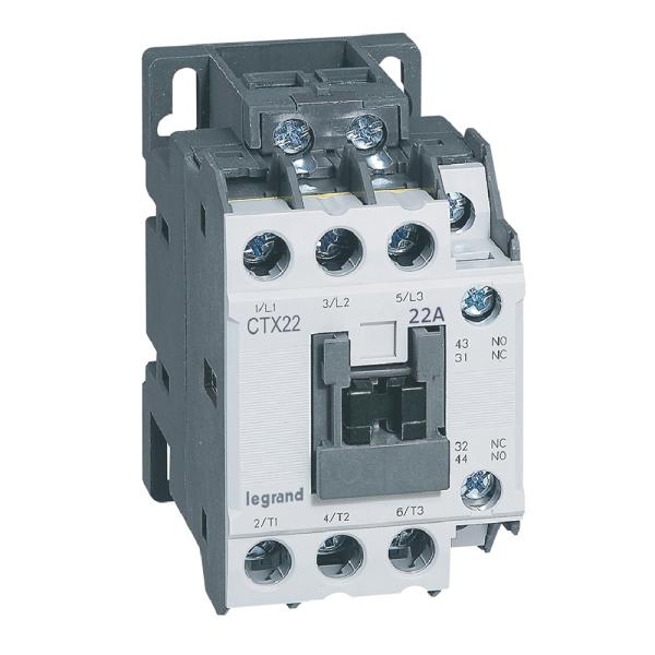 Contactores tripolares CTX³ 22 - 22A - 230V~ - 1 NA + 1 NC - Bornas c/tornillo