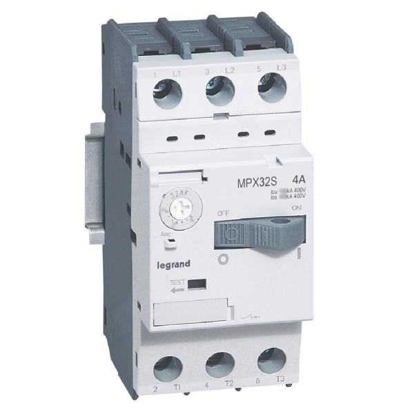 Guardamotor magnetotérmico MPX³ 32S - 4A - 100kA