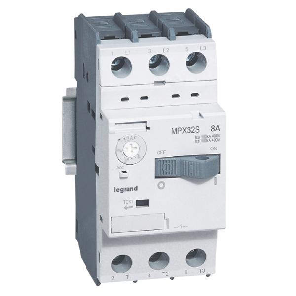 Guardamotor magnetotérmico MPX³ 32S - 8A - 100kA