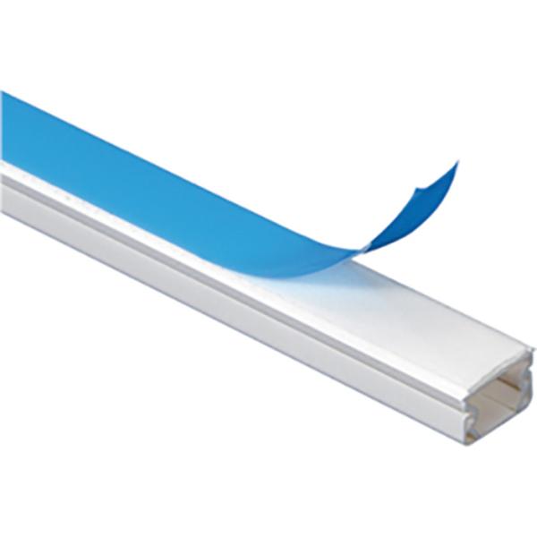 Portacables blanco 1 cable para cables de Ø7 a 9mm - L. 2,1m