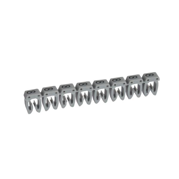 Etiqueta CAB 3 para cableado de 0,5 a 1,5² - cifra 8 - gris