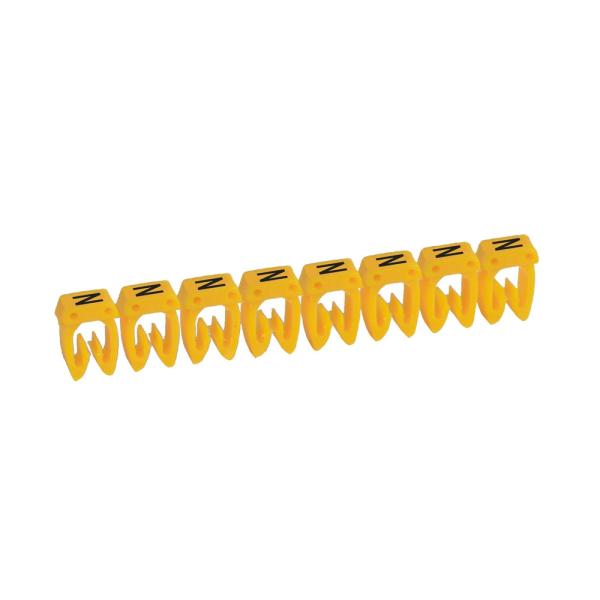 Etiqueta CAB 3 para cableado de 0,5 a 1,5² - letra mayúscula N