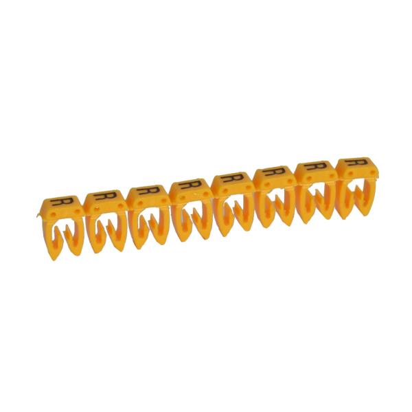 Etiqueta CAB 3 para cableado de 0,5 a 1,5² - letra mayúscula R