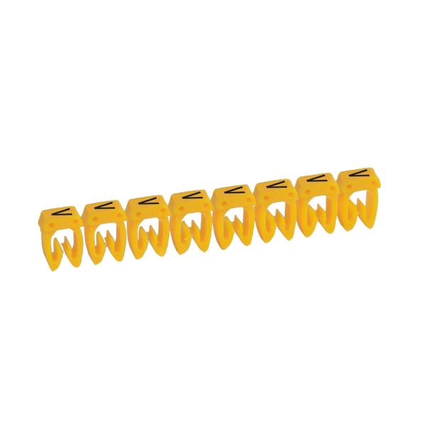 Etiqueta CAB 3 para cableado de 0,5 a 1,5² - letra mayúscula V