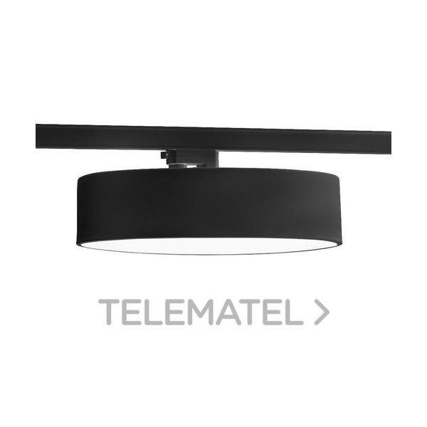 LUMINARIA TRACK LIGHT REDONDA TLMONA 30W 3000K NEGRO