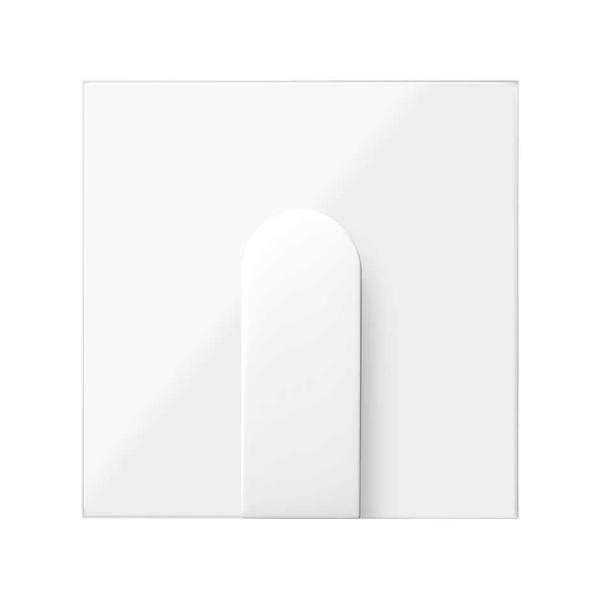 Tapa para salida de cables ancha blanco brillante Simon 100