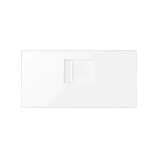 Tapa de voz y datos con guardapolvo para 1 conector RJ45 blanco brillante Simon 100