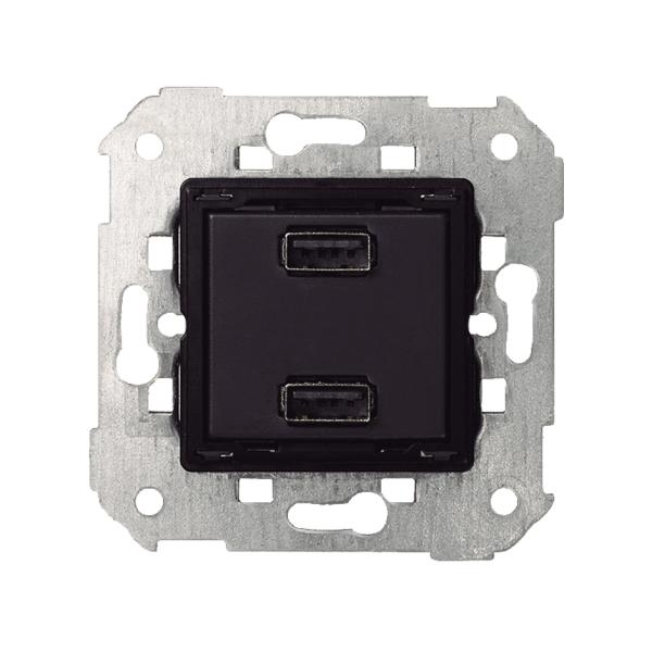 CARGADOR 2xUSB 5Vdc 2.1A TIPO A HEMBRA