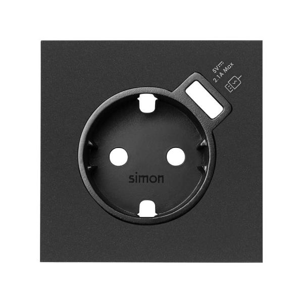 TAPA PARA BASE SCHUKO CON CARG USB