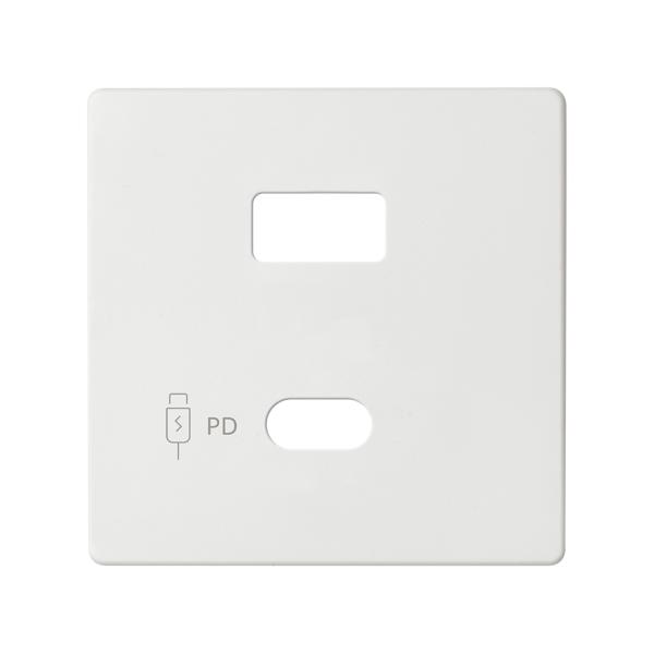Placa para cargador USB A+C Quickcharge blanco mate Simon 82 Concept